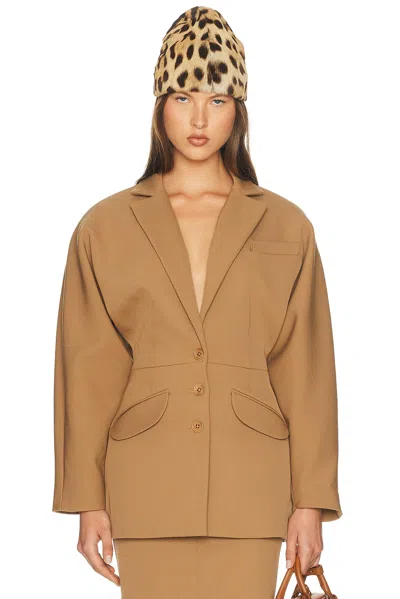 Helsa Vintage Dolman Blazer In Brown