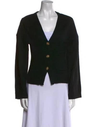 Pre-owned Helsa V-neck Sweater In Black