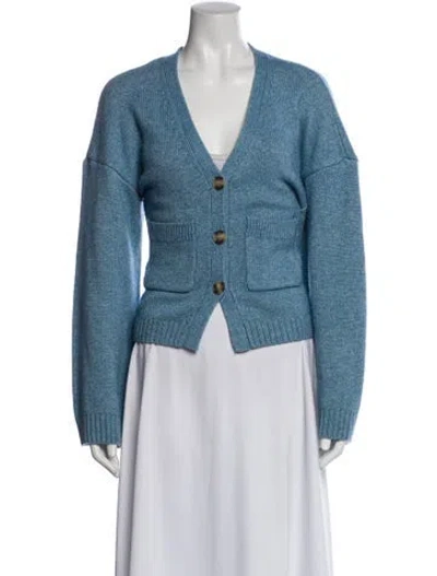 Pre-owned Helsa V-neck Sweater In Blue