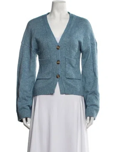 Pre-owned Helsa V-neck Sweater In Blue