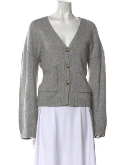 Pre-owned Helsa V-neck Sweater In Gray