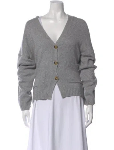 Pre-owned Helsa V-neck Sweater In Gray