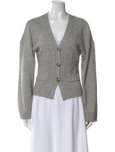 Pre-owned Helsa V-neck Sweater In Gray