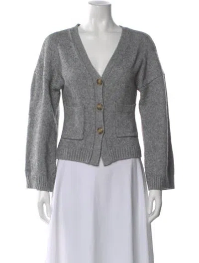 Pre-owned Helsa V-neck Sweater In Gray