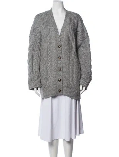 Pre-owned Helsa V-neck Sweater In Grey