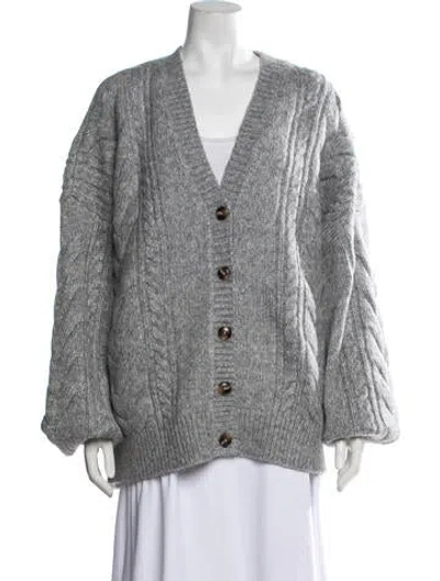 Pre-owned Helsa V-neck Sweater In Grey