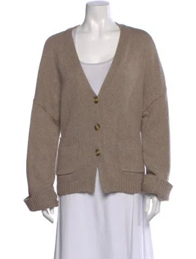 Pre-owned Helsa V-neck Sweater In Neutral