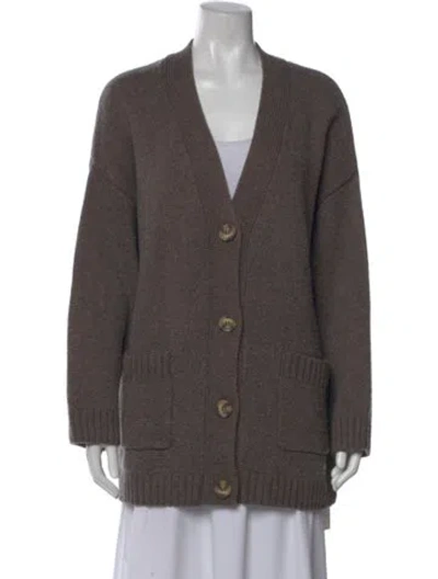 Pre-owned Helsa V-neck Sweater In Neutral