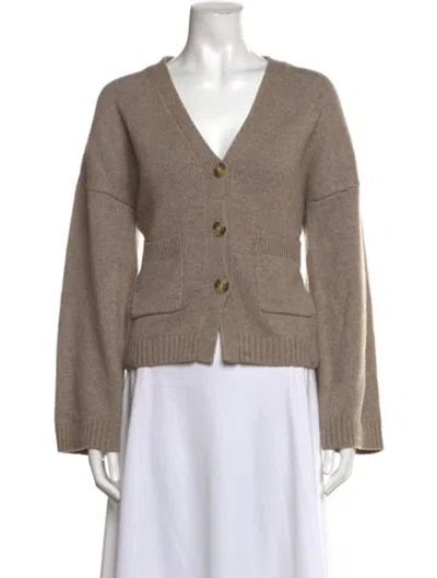 Pre-owned Helsa V-neck Sweater In Neutral