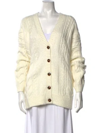 Pre-owned Helsa V-neck Sweater In Neutrals