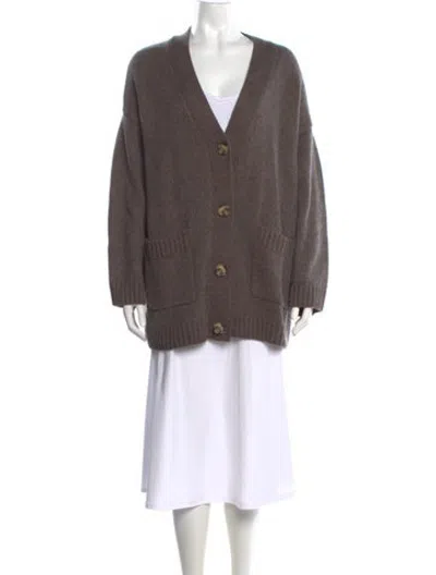 Pre-owned Helsa V-neck Sweater In Neutrals
