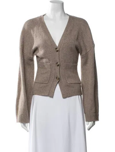 Pre-owned Helsa V-neck Sweater In Neutrals