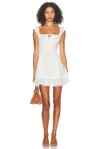 Helsa Voile Faire Mini Dress In Ivory
