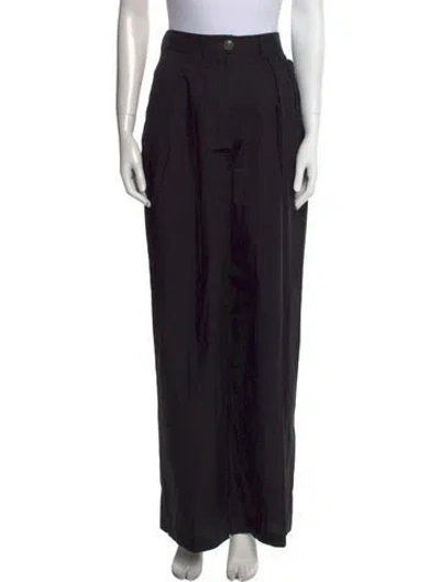 Pre-owned Helsa Wide Leg Pants In Black
