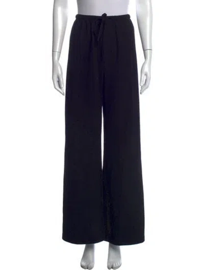 Pre-owned Helsa Wide Leg Pants In Black