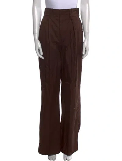 Pre-owned Helsa Wide Leg Pants In Brown