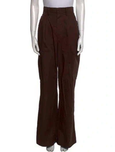 Pre-owned Helsa Wide Leg Pants In Brown