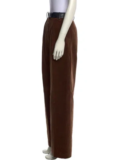 Pre-owned Helsa Wide Leg Pants In Brown