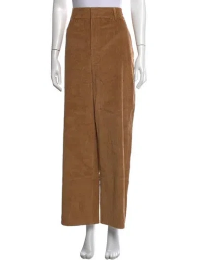 Pre-owned Helsa Wide Leg Pants In Brown