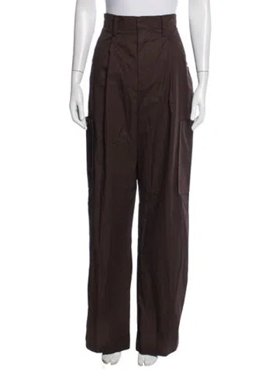 Pre-owned Helsa Wide Leg Pants In Brown