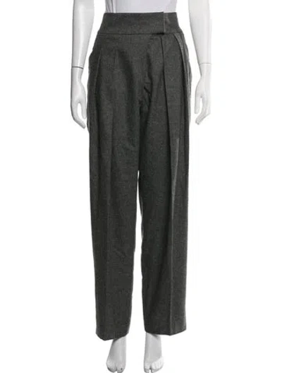 Pre-owned Helsa Wide Leg Pants In Green/grey
