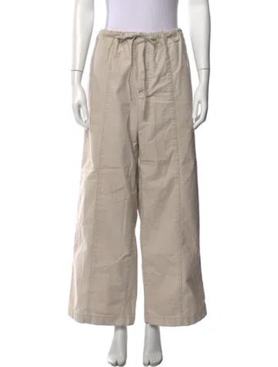 Pre-owned Helsa Wide Leg Pants In Neutrals