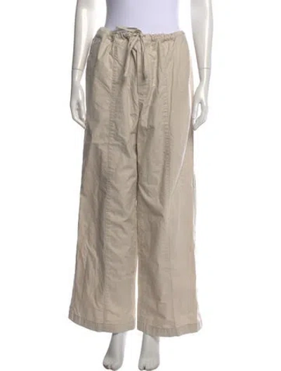 Pre-owned Helsa Wide Leg Pants In Neutrals