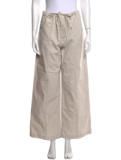 Pre-owned Helsa Wide Leg Pants In Neutrals
