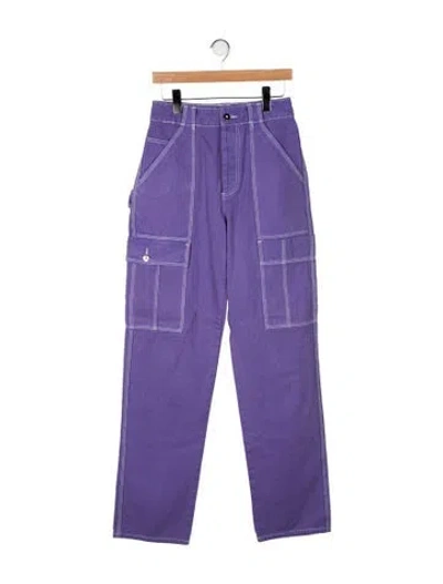 Pre-owned Helsa Wide Leg Pants In Purple