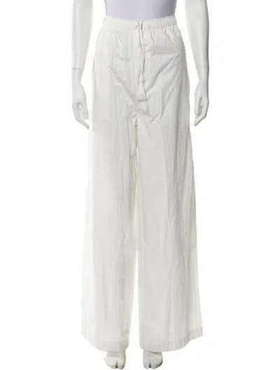 Pre-owned Helsa Wide Leg Pants In White
