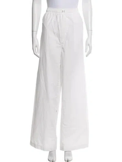 Pre-owned Helsa Wide Leg Pants In White