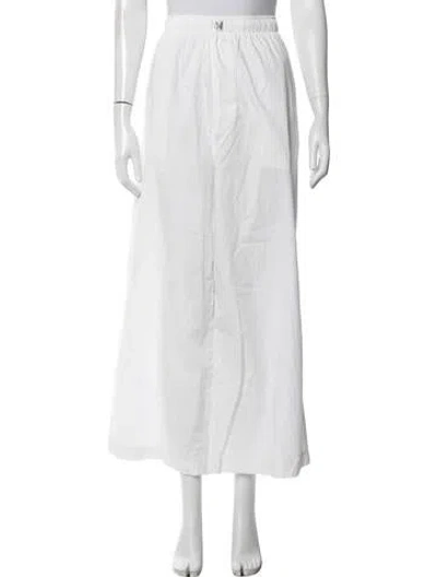 Pre-owned Helsa Wide Leg Pants In White