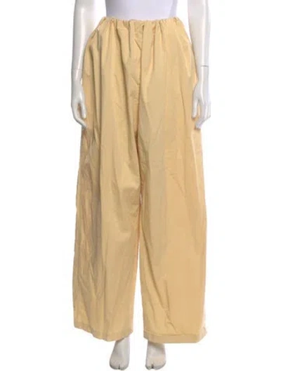 Pre-owned Helsa Wide Leg Pants In Yellow