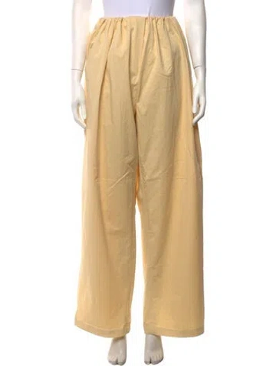 Pre-owned Helsa Wide Leg Pants In Yellow