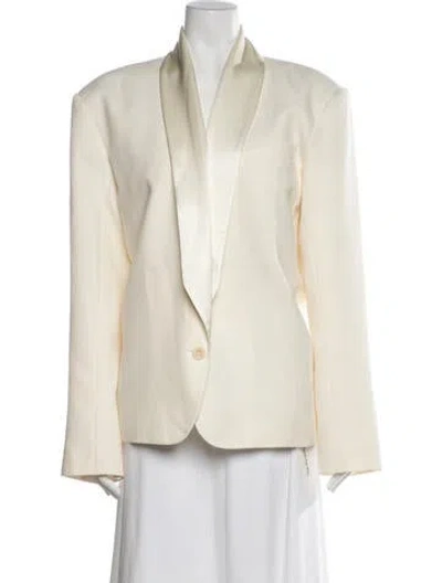 Pre-owned Helsa Wool Blazer In Neutral