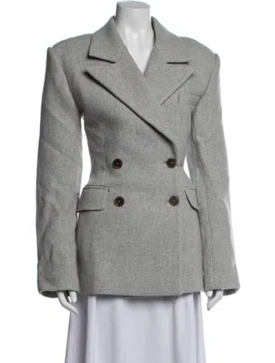 Pre-owned Helsa Wool Blazer W/ Tags In Grey