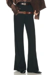 Helsa Wool Blend Double Loop Trousers In Black