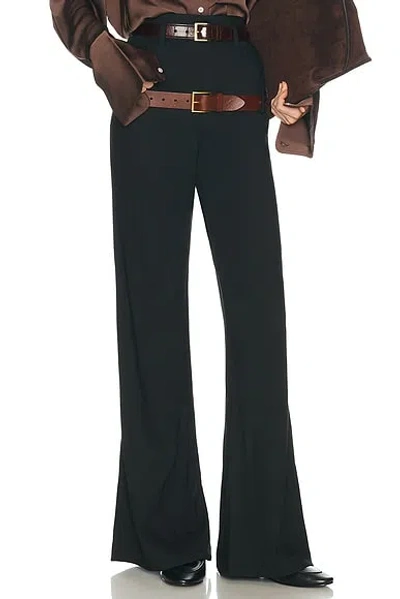 Helsa Wool Blend Double Loop Trousers In Black