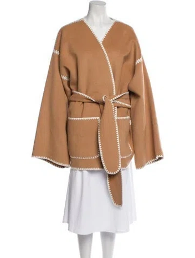 Pre-owned Helsa Wool Coat W/ Tags In Neutrals