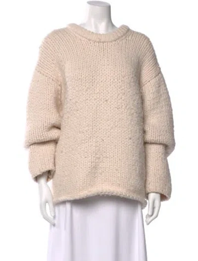 Pre-owned Helsa Wool Crew Neck Sweater In Neutral