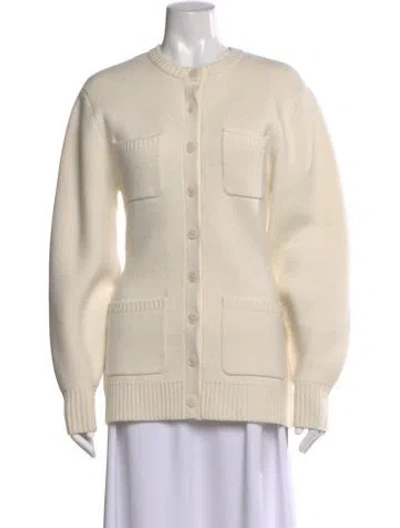 Pre-owned Helsa Wool Crew Neck Sweater In Neutral