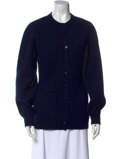 Pre-owned Helsa Wool Crew Neck Sweater W/ Tags In Blue