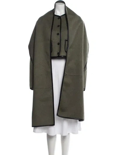 Pre-owned Helsa Wool Jacket In Green