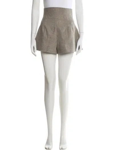 Pre-owned Helsa Wool Mini Shorts In Gray