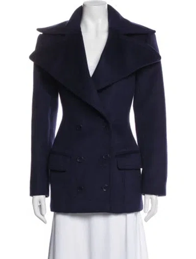 Pre-owned Helsa Wool Peacoat W/ Tags In Blue