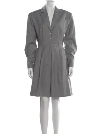 Pre-owned Helsa Wool V-neck Romper W/ Tags In Gray