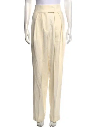 Pre-owned Helsa Wool Wide Leg Pants W/ Tags In Neutrals