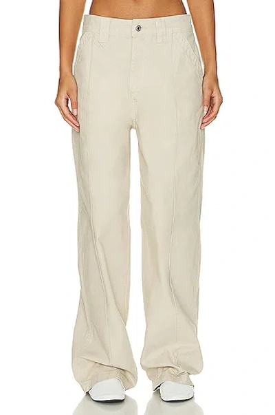 Helsa Workwear Oversized Pant In Taupe