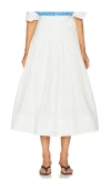 Helsa Midi Wrap Skirt In White