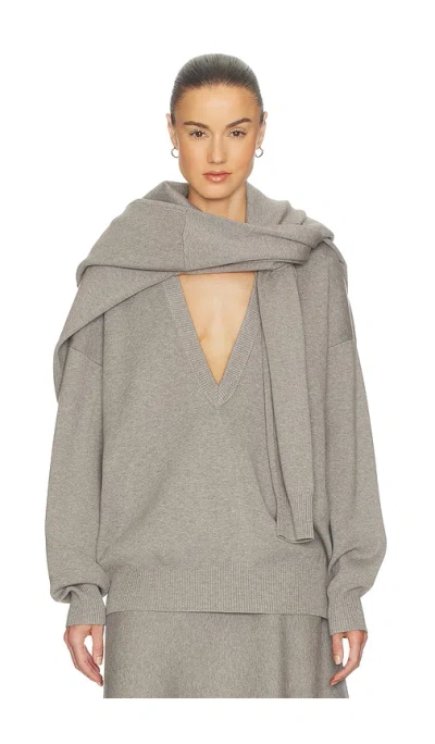 Helsa Xanthe Sweater In Gray